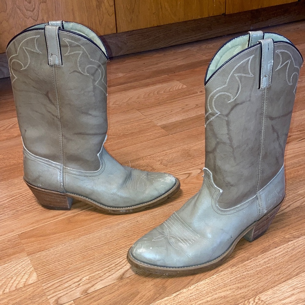 Vintage Gray Dingo Cowboy Boots Men’s 9.5 D